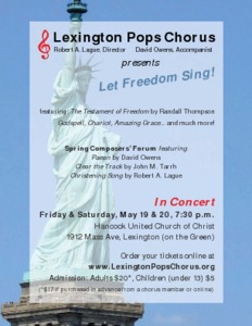 Spring concert: Let Freedom Sing!