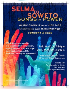 Selma to Soweto: Songs of Power (with Ysaye Barnwell!)
