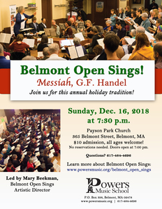 Belmont Open Sings: Handel's "Messiah"