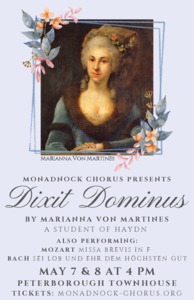 Dixit Dominus by Marianna Von Martines, a student of Haydn
