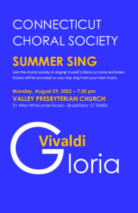 Summer Sing: Vivaldi Gloria