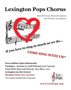 Open Rehearsals with Lexington Pops Chorus