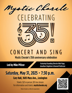 Mystic Chorale's 35th Anniversary Concert