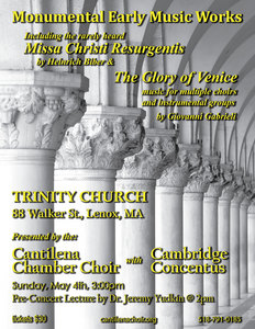Music of St. Marks Venice with Cambridge Concentus