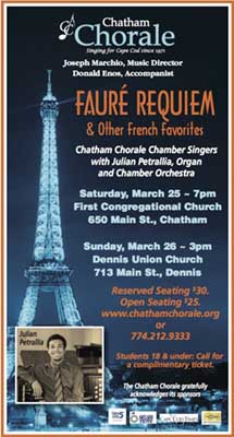 Fauré Requiem and other French favorites