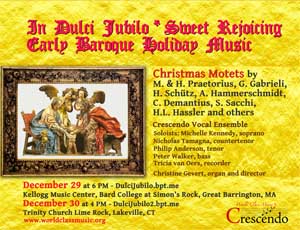 In Dulci Jubilo/Sweet Rejoicing – Early Baroque Holiday Music