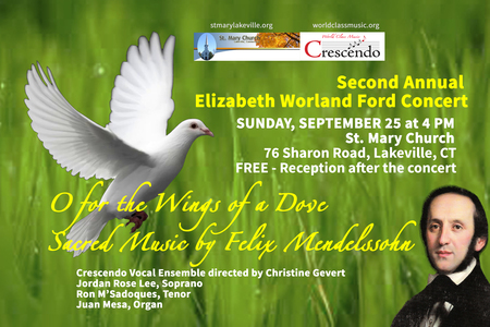 O For the Wings of a Dove: Sacred Music by Felix Mendelssohn.