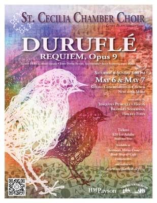 Duruflé Requiem, with works by Brahms, Finzi, Haydn, Holst, Josquin, Purcell, and Söderman