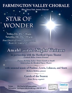 Star of Wonder - featuring Amahl and the Night Visitors, with Hartford Opera Theater
