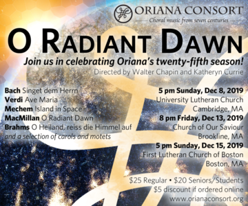 O Radiant Dawn: Choral reflections from scripture, poets, and an astronaut