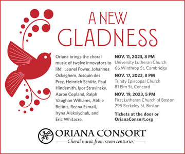 A New Gladness: Choral music from five centuries