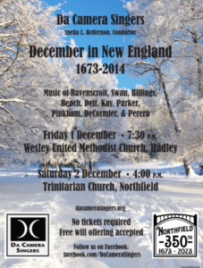 December in New England: 1673 – 2015