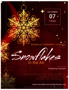 Snowflakes in the Air, a free Christmas concert