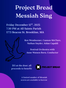 Messiah Sing for Project Bread