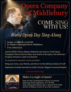 World Opera Day Sing-Along