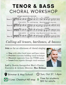 Tenor and Bass Workshop