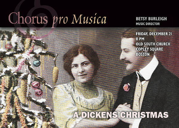 A Victorian Christmas, with the spirit of Charles Dickens.