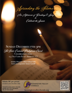 Spreading the Flame – An Afternoon of Readings &amp; Song to Celebrate the Season!
