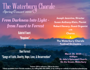 From Darkness Into Light, from “Fauré to Forrest”